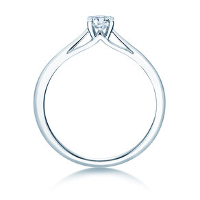 Engagement ring Heaven 4 in 9K white gold with diamond 0.25ct H/SI