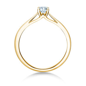 Engagement ring Heaven 4 in 18K yellow gold with diamond 0.25ct H/SI