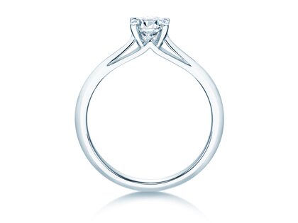 Engagement ring Heaven 4 in 18K white gold with diamond 0.30ct G/SI