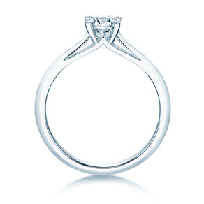 Engagement ring Heaven 4 in 18K white gold with diamond 0.30ct G/SI