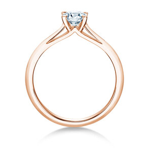 Engagement ring Heaven 4 in 18K rosé gold with diamond 0.30ct G/SI