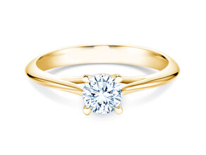 Engagement ring Heaven 4 in 18K yellow gold with diamond 0.30ct G/SI