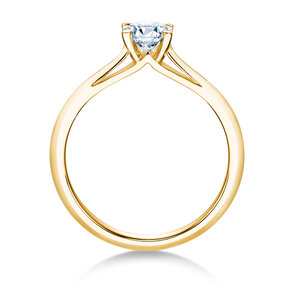 Engagement ring Heaven 4 in 18K yellow gold with diamond 0.30ct G/SI