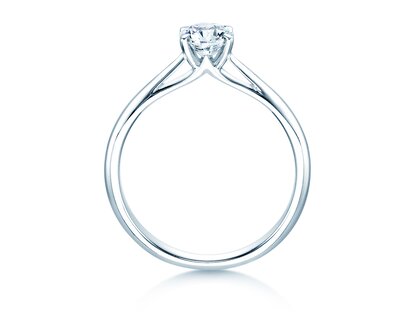 Engagement ring Heaven 4 in platinum 950/- with diamond 0.50ct H/SI