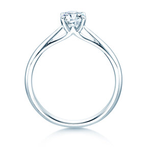 Engagement ring Heaven 4 in platinum 950/- with diamond 0.50ct H/SI