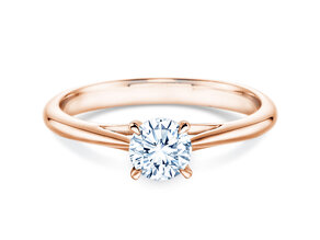 Engagement ring Heaven 4 in 14K rosé gold with diamond 0.50ct H/SI