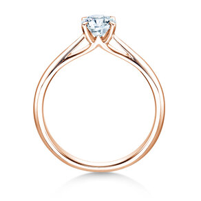 Engagement ring Heaven 4 in 14K rosé gold with diamond 0.50ct H/SI