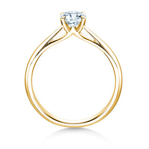Engagement ring Heaven 4 in 9K yellow gold with lab-grown diamond 0.50ct E/VS