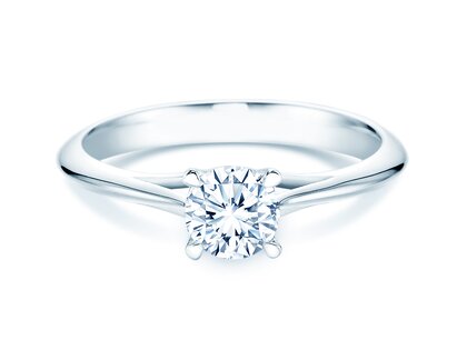 Engagement ring Heaven 4 in 14K white gold with diamond 0.75ct G/SI