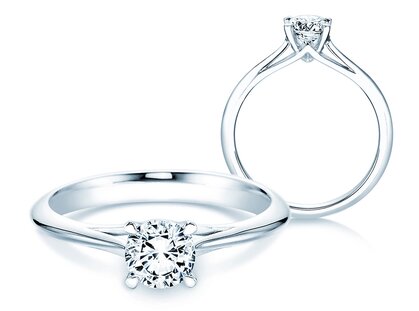 Engagement ring Heaven 4 in 18K white gold with diamond 0.75ct G/SI