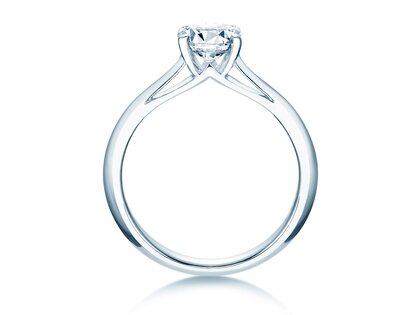 Engagement ring Heaven 4 in 18K white gold with diamond 1.25ct H/SI