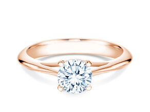 Engagement ring Heaven 4 in 14K rosé gold with diamond 1.00ct G/SI