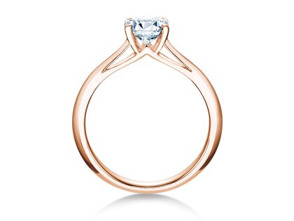 Engagement ring Heaven 4 in 14K rosé gold with diamond 1.00ct G/SI