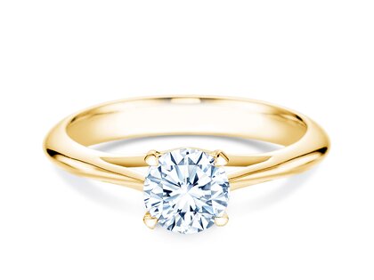 Engagement ring Heaven 4 in 9K yellow gold with diamond 1.00ct H/SI