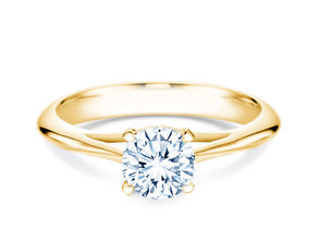 Engagement ring Heaven 4 in 9K yellow gold with diamond 1.00ct H/SI