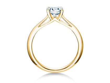 Engagement ring Heaven 4 in 9K yellow gold with diamond 1.00ct H/SI