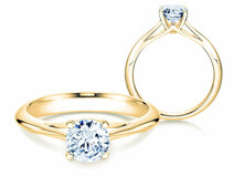 Engagement ring Heaven 4 in 18K yellow gold with diamond 1.00ct G/SI