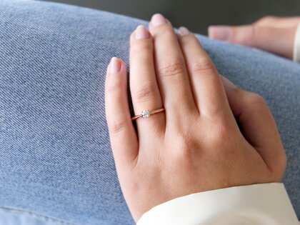 Engagement ring Heaven 4 in rose gold