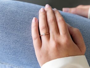 Engagement ring Heaven 4 in rose gold
