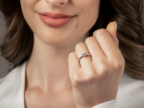 Engagement ring Heaven 4 in silver 925/- with diamond 0.07ct G/VS