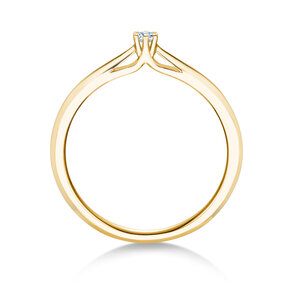 Engagement ring Heaven 6 in 14K yellow gold with diamond 0.07ct