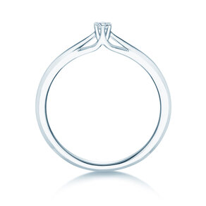 Engagement ring Heaven 6 in 14K white gold with diamond 0.07ct