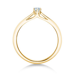 Engagement ring Heaven 6 in 14K yellow gold with diamond 0.10ct H/SI