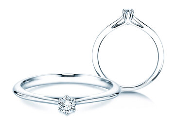 Engagement ring Heaven 6 in white gold