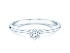 Engagement ring Heaven 6 in silver 925/- with lab-grown diamond 0.15ct E/VS