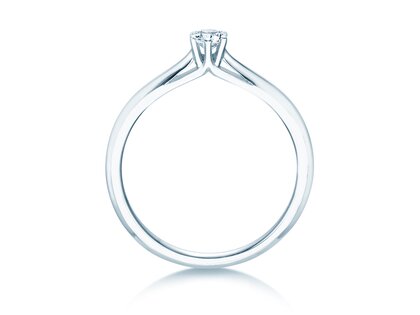Engagement ring Heaven 6 in silver 925/- with lab-grown diamond 0.15ct E/VS