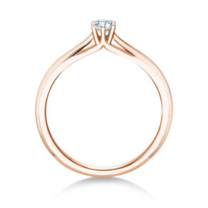 Engagement ring Heaven 6 in 9K rosé gold with diamond 0.20ct G/SI