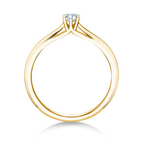 Engagement ring Heaven 6 in 14K yellow gold with diamond 0.15ct H/SI