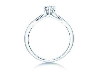 Engagement ring Heaven 6 in 9K white gold with diamond 0.25ct H/SI
