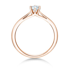 Engagement ring Heaven 6 in 18K rosé gold with diamond 0.25ct G/SI