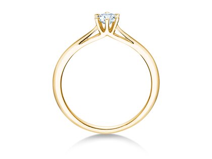 Engagement ring Heaven 6 in 14K yellow gold with diamond 0.25ct G/SI