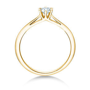 Engagement ring Heaven 6 in 14K yellow gold with diamond 0.25ct G/SI