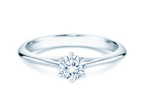 Engagement ring Heaven 6 in 18K white gold with diamond 0.30ct G/SI