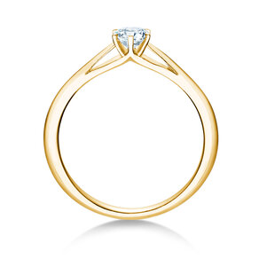 Engagement ring Heaven 6 in 18K yellow gold with diamond 0.30ct H/SI