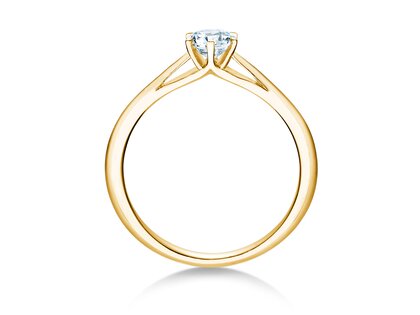 Engagement ring Heaven 6 in 14K yellow gold with diamond 0.40ct H/SI