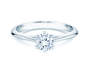 Engagement ring Heaven 6 in 14K white gold with diamond 0.50ct H/SI
