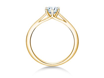 Engagement ring Heaven 6 in 9K yellow gold with diamond 0.50ct H/SI