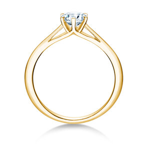 Engagement ring Heaven 6 in 9K yellow gold with diamond 0.50ct H/SI