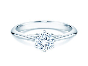 Engagement ring Heaven 6 in 9K white gold with diamond 0.60ct H/SI