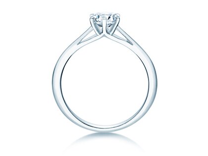 Engagement ring Heaven 6 in 9K white gold with diamond 0.60ct H/SI