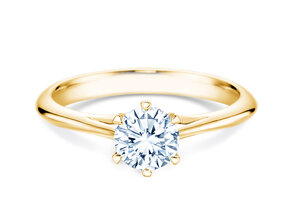 Engagement ring Heaven 6 in 9K yellow gold with diamond 0.75ct G/SI