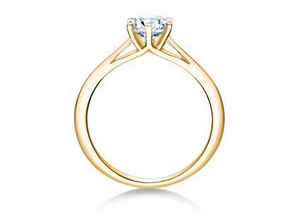 Engagement ring Heaven 6 in 9K yellow gold with diamond 0.75ct G/SI