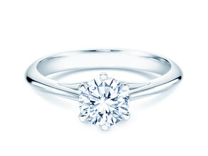 Engagement ring Heaven 6 in 14K white gold with diamond 1.25ct H/SI
