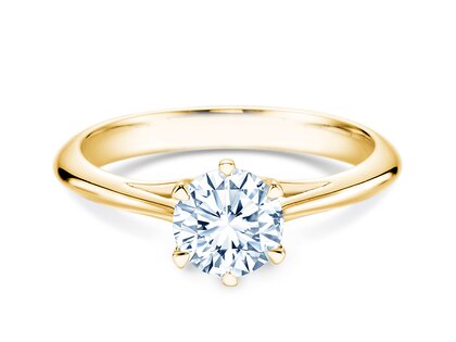 Engagement ring Heaven 6 in 9K yellow gold with diamond 2.50ct G/SI
