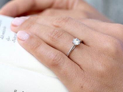 Engagement ring Heaven 6 in rose gold