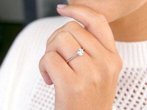 Engagement ring Heaven 6 in rose gold